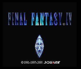 Final Fantasy Chronicles - Final Fantasy IV Title Screen
